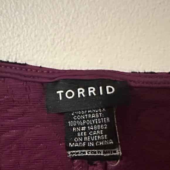 Torrid Purple‎ and Black Floral Tank Top - Picture 2 of 10